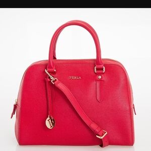 Furla Vibrant Red Satchel